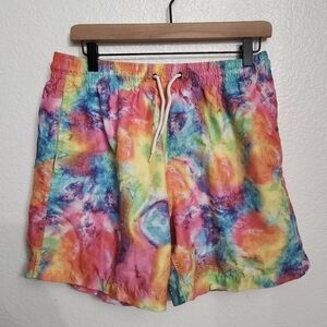 Trunks surf & swim co tie dye swim trunks Men's size large